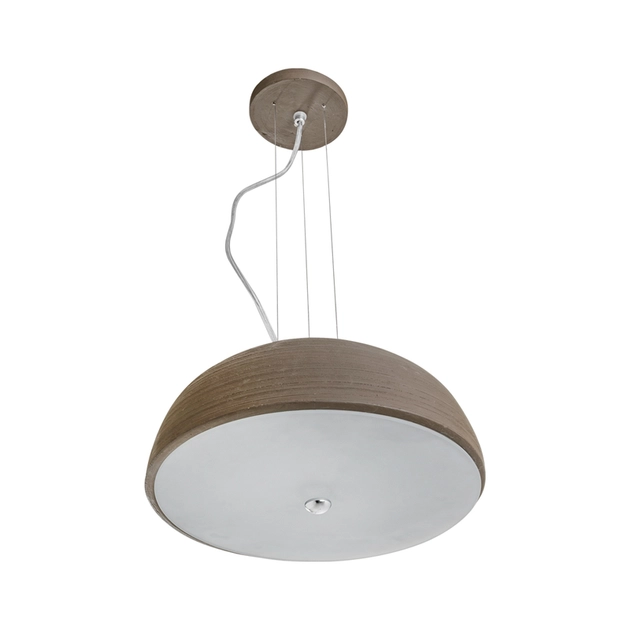 Pendente Ceramica Vidro Cafe 34cm