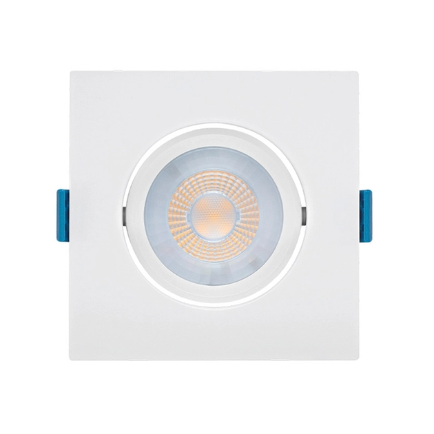Plafon Led Embutir Quadrado Branco 4,5w 34 3000k Evo
