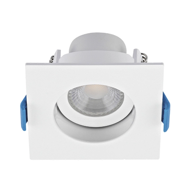 Plafon Led Embutir Abs Branco 3w 38 190lm Luz Amarela Evo