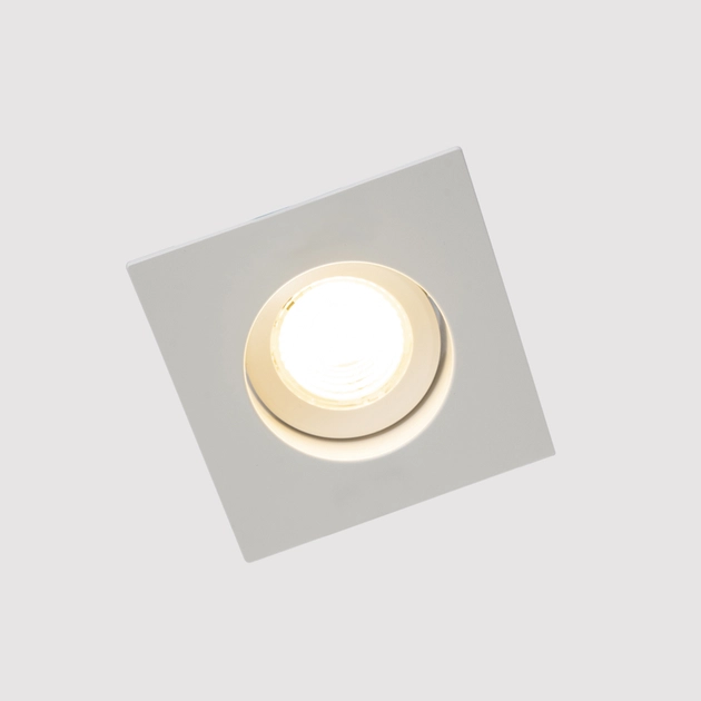 Plafon Led Embutir Abs Branco 3w 38 190lm Luz Amarela Evo