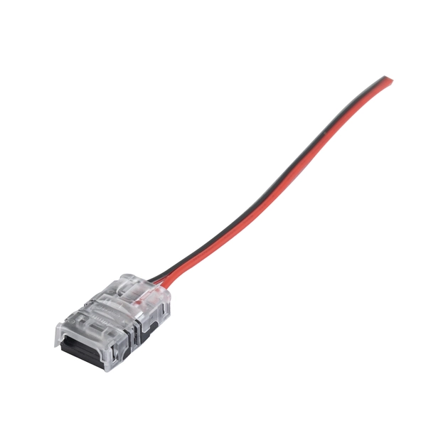 Conector 2 Fios Transparente Para Fita Led 24v Full