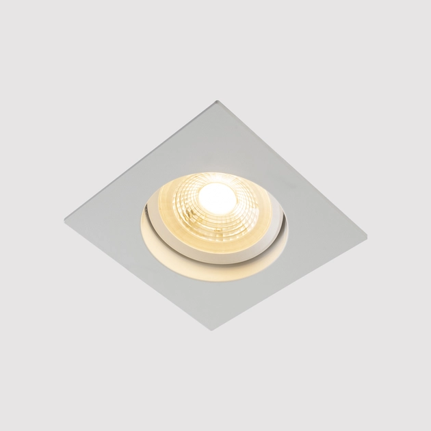 Plafon Led Embutir Branco 7w 580lm Luz Amarela Evo