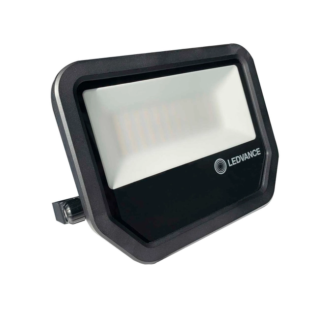 Projetor Led Aluminio Preto 50w 100 Ip65 Luz Amarela