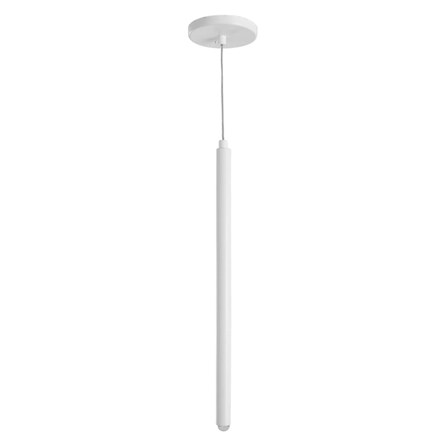 Pendente Tubo Aluminio Branco Fosco