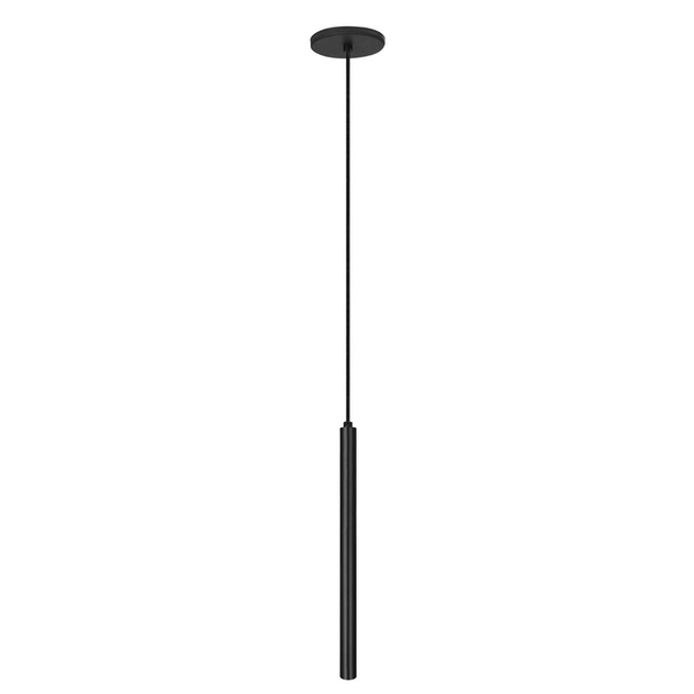 Pendente Tubo Aluminio Preto Fosco