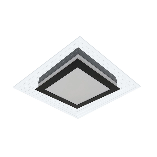 Plafon Led Sobrepor Lisboa 16w 3000k 127220v Preto