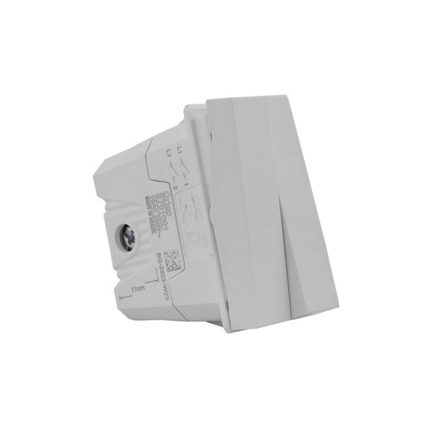 Modulo Duplo Interruptor Simples Branco Orion Class