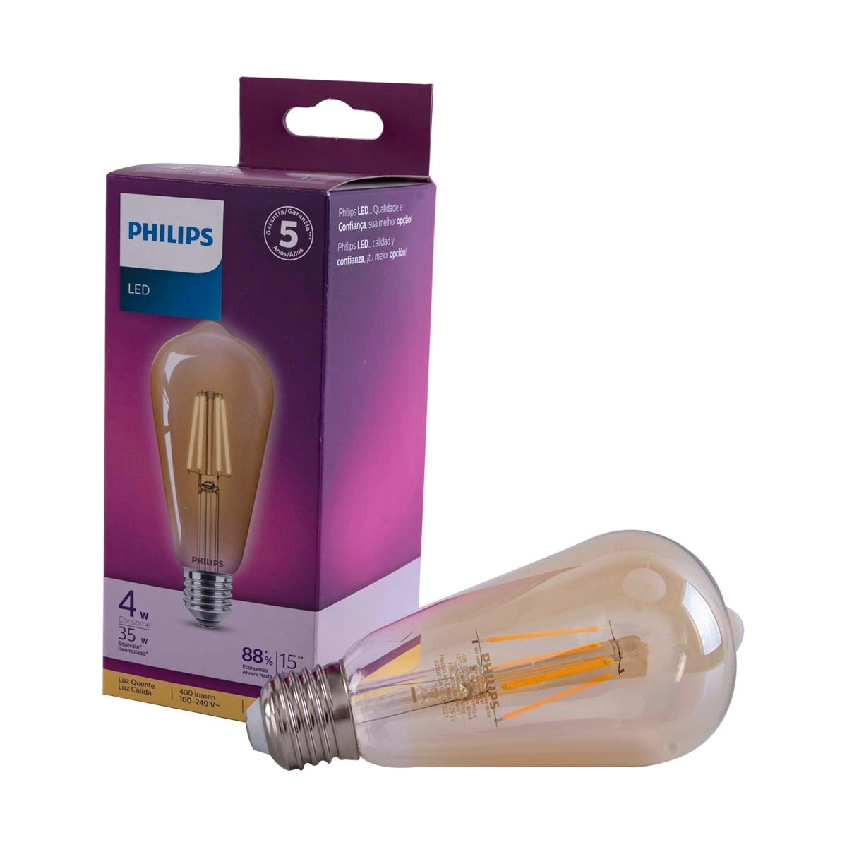 Lampada Led Filamento 4w 2500k 400lm - Yamamura