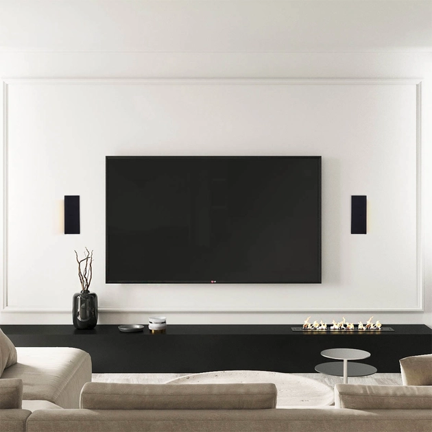Arandela Led Aluminio Preto 7w 3000k Ip65