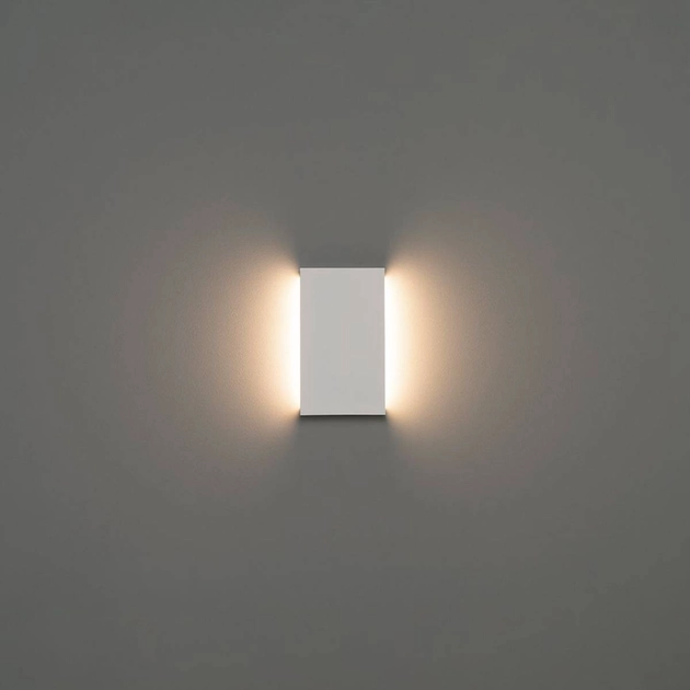 Arandela Led Aluminio Branco 6w 500lm Ip65 110 3000k Reflex