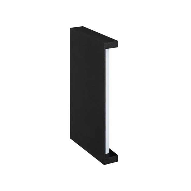 Arandela Led Aluminio Preto 6w 400lm Ip65 110 3000k Reflex