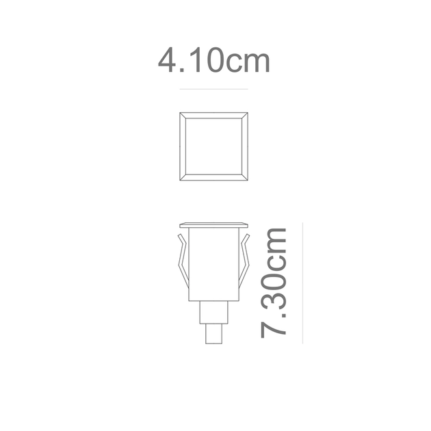 Embutido De Solo Led Preto 1,5w Ip67 80 3000k Way