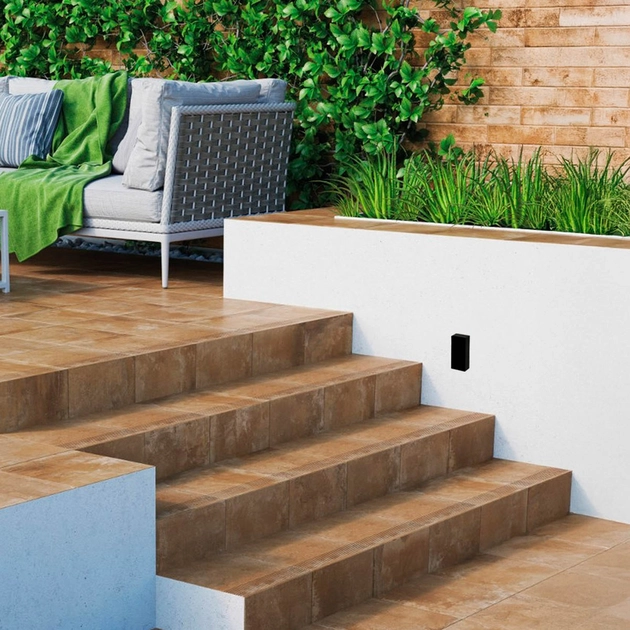 Balizador Led Sobrepor Wall Micro 2,5w 3000k Ip65 Preto