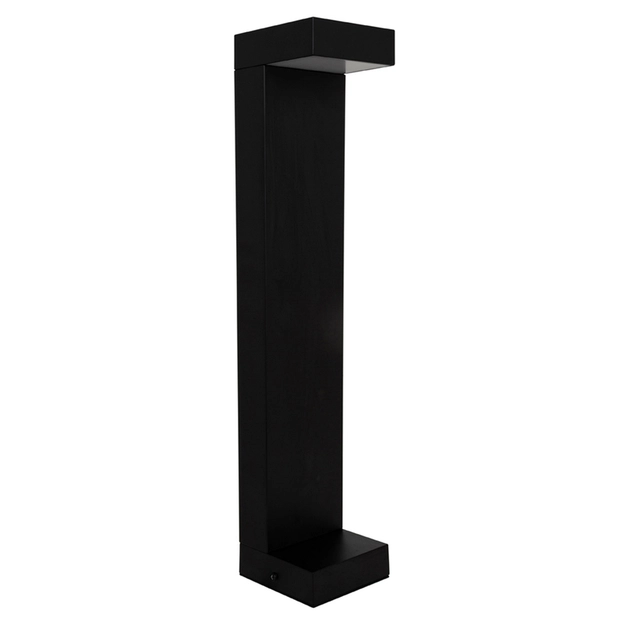 Balizador Led Aluminio Preto 7w 100 3000k Ip65 Frankfurt
