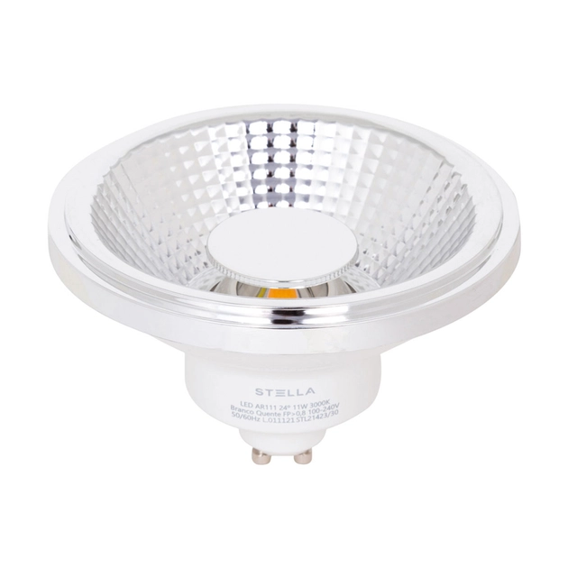 Lampada Led Ar111 Gu10 11w 24 Irc95 3000k Pro