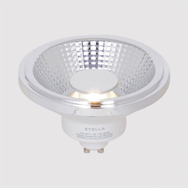 Lampada Led Ar111 Gu10 11w 24 Irc95 3000k Pro