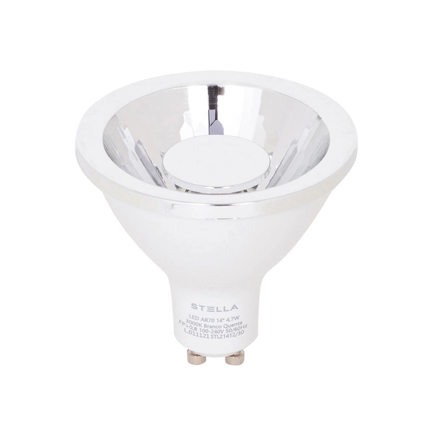 Lampada Led Ar70 Gu10 Pro 4,7w 14 3000k
