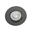 Plafon De Embutir Aluminio Redondo Face Plana - PRETO