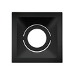 Plafon Embutir Square 9,6cm Gu10 15w - PRETO