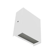 Kit 3 Arandelas Alumínio Vidro 10,5x4,5cm Ip65 - BRANCO
