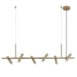 Pendente Led Metal E Acrilico 18w 3000k Zione - DOURADO