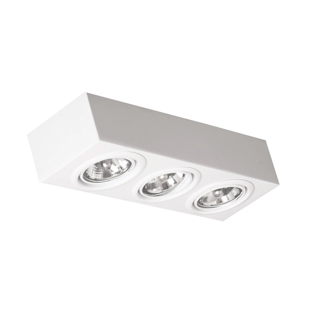Plafon Sobrepor Retangular Aluminio