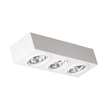 Plafon Sobrepor Retangular Aluminio - BRANCO