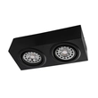 Plafon Sobrepor Aluminio R70 5w 7cmx26cm - PRETO