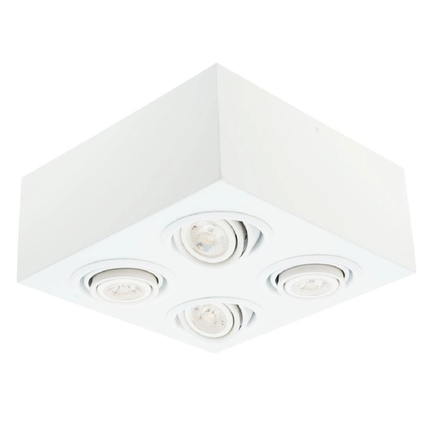 Plafon Sobrepor Quadruplo Par20 7w