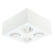 Plafon Sobrepor Quadruplo Par20 7w - BRANCO