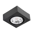 Plafon Sobrepor Aluminio Ar111 12w 7cmx16cm - PRETO