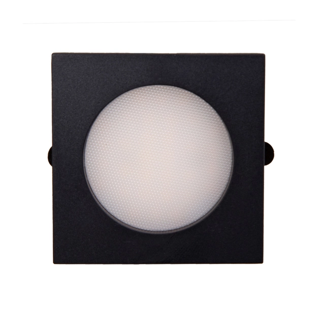 Plafon Led De Embutir Quadrado Preto 2,5w 100 3000k Mobili