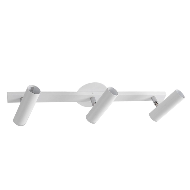 Spot Sobrepor Para Trilhos Tubo Gu10 4w Branco Fosco