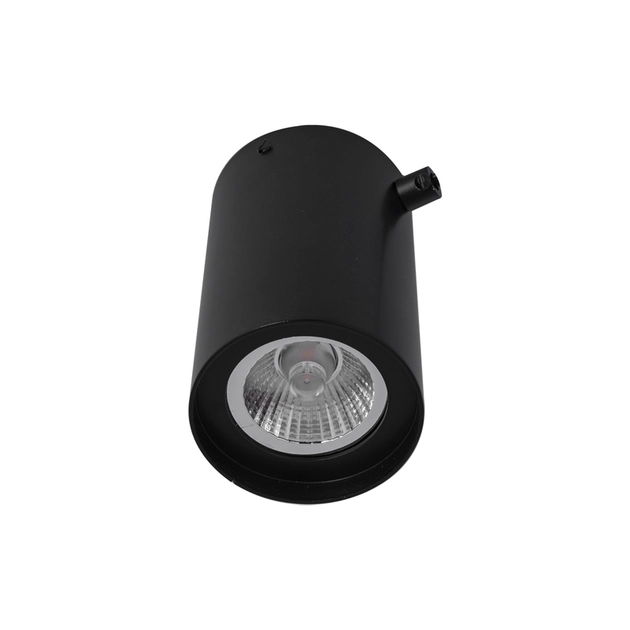 Plafon Sobrepor Gu10 7w Preto Fosco Com 1 Prensa Cabo