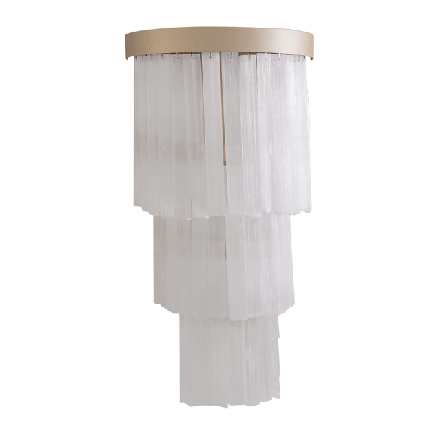 Arandela Cristal E Aluminio Dourado Felsen