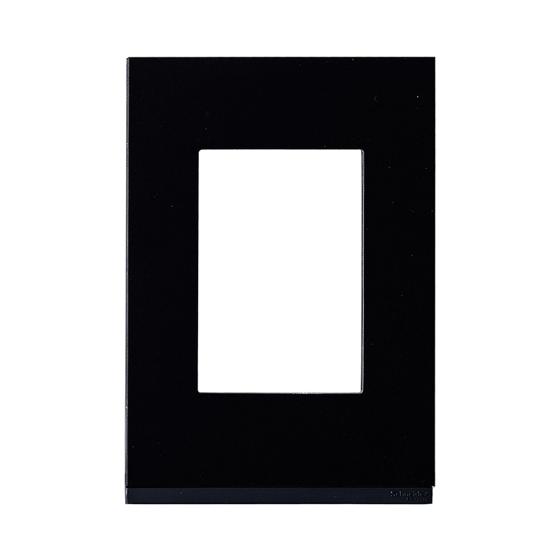 Placa Suporte Orion Class 4x2 3 Postos Glass Vertical Dark - Yamamura