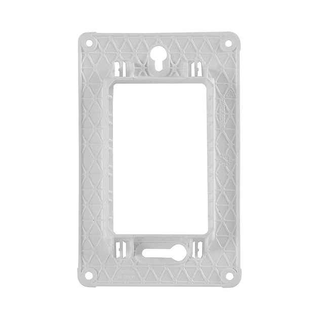 Placa 4x2 3 Postos Suporte Cinza Dark Vertical Orion Class