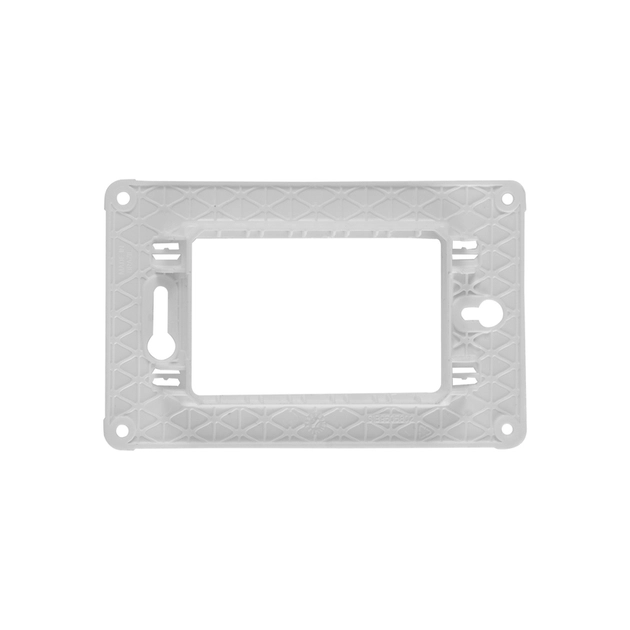 Placa 4x2 3 Postos Com Suporte Grafite Horizontal Orion Class