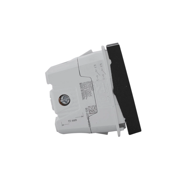 Interruptor Simples Modulo Duplo Grafite 10a Orion Class