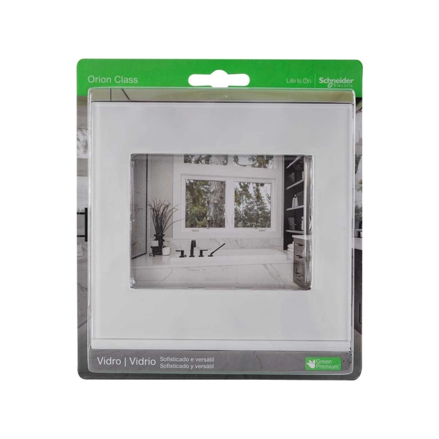 Placa Suporte 4x4 6 Postos Branco Orion Class