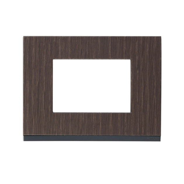 Placa 4x2 3 Postos Com Suporte Wengue Wood Orion Class