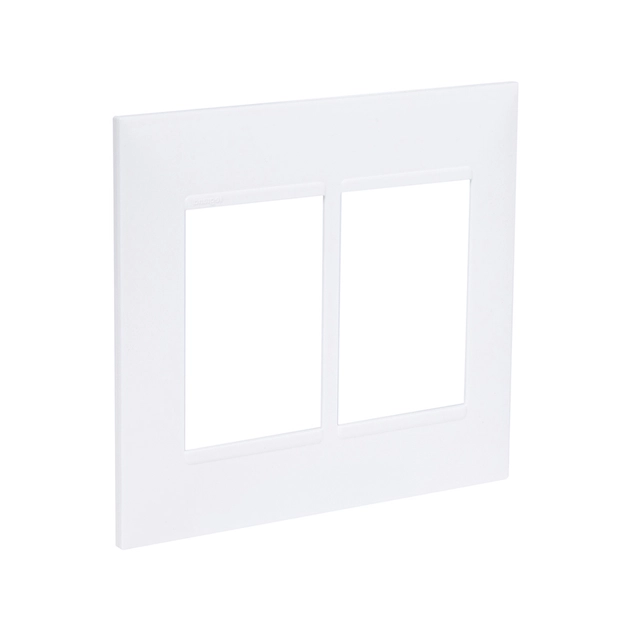 Placa 4x4 Para 6 Modulos Plastico Branco Pial Plus+