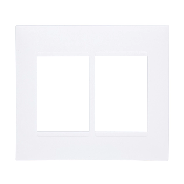 Placa 4x4 Para 6 Modulos Plastico Branco Pial Plus+