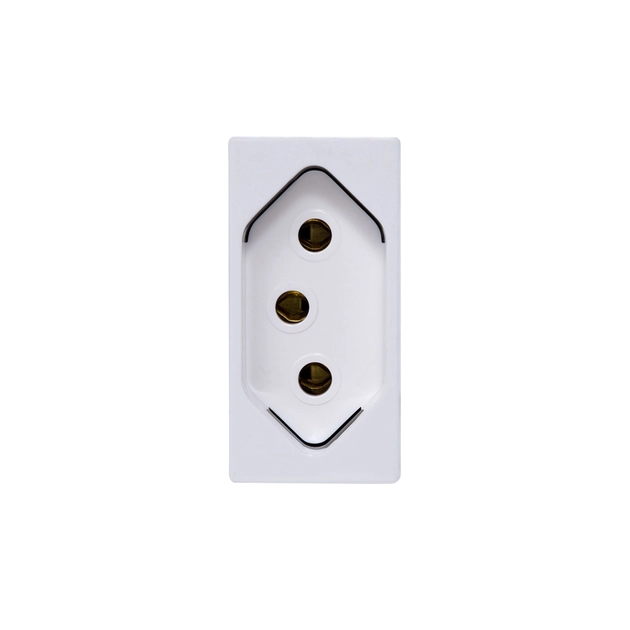 Modulo Tomada Quadrado Branco 10a Arteor