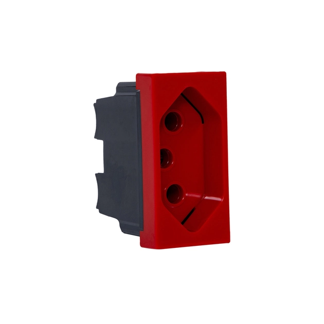 Modulo Tomada Quadrado Vermelho 20a Arteor