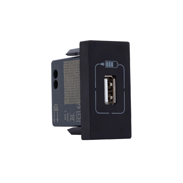 Modulo Tomada Carregador Usb Pial Plus+ 1,5a Preto