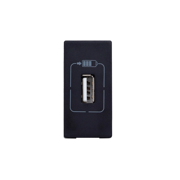 Modulo Tomada Carregador Usb Pial Plus+ 1,5a Preto