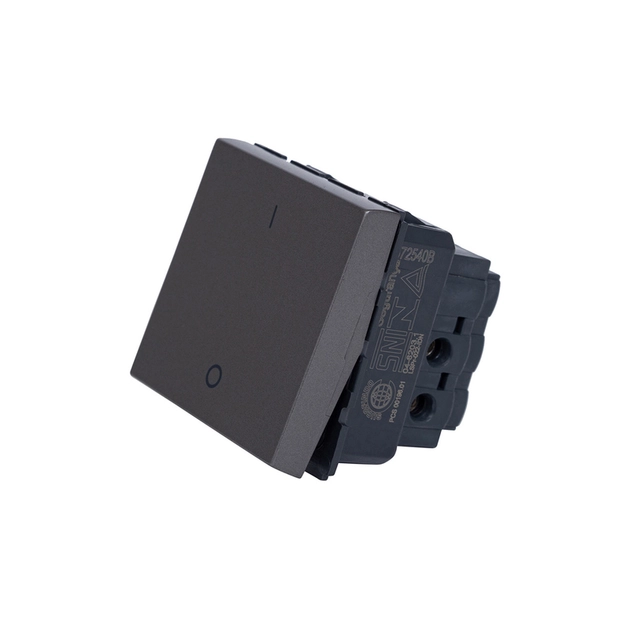 Interruptor Bipolar Simples Arteor Quadrado 10a Magnesio