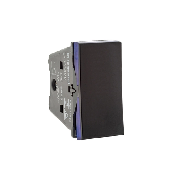 Interruptor Bipolar Paralelo Pial Plus+ 10a Preto
