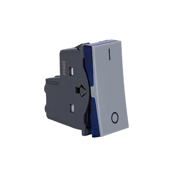 Interruptor Bipolar Simples Pial Plus+ 10a Cinza